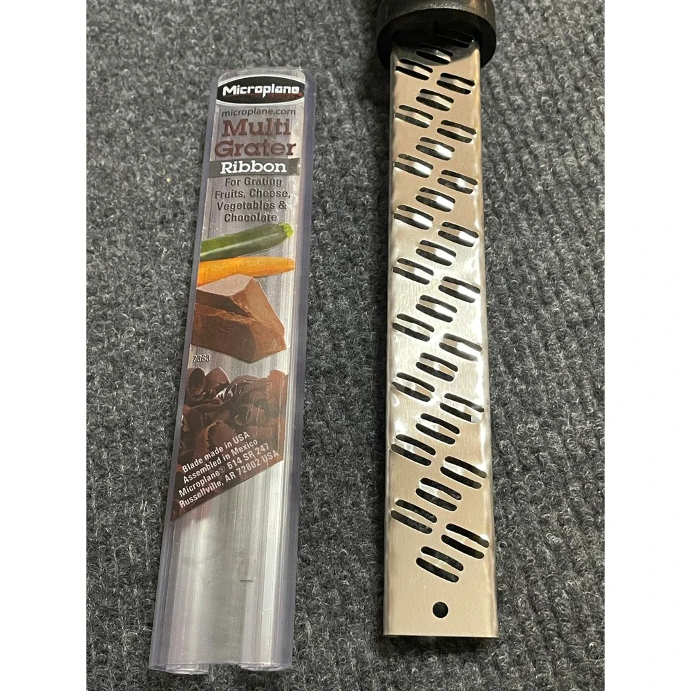 Microplane Multi Grater Ribbon Blade Black Handle 7360 for Cheese Chocolate USA